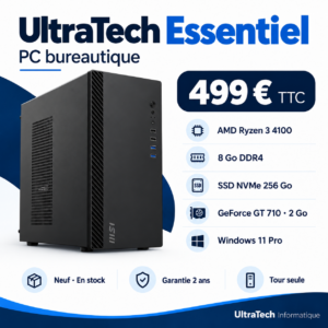 UltraTech Essentiel - PC fixe bureautique
